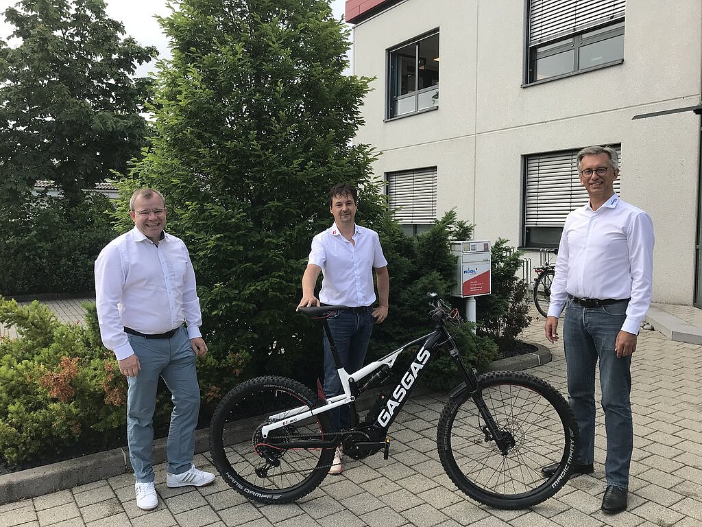 Rödl energie radelt mit dem Rödl-Bike