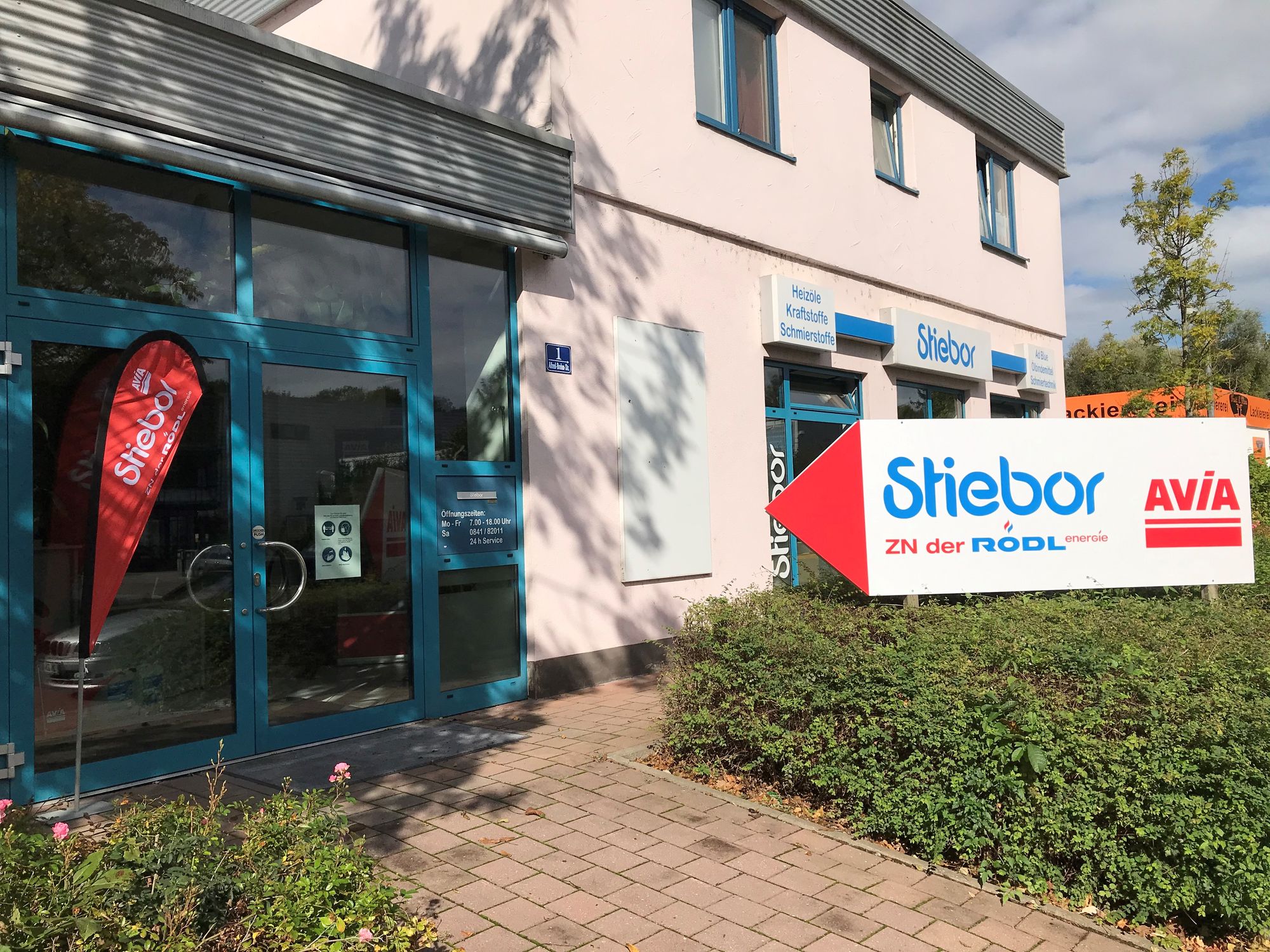 Neue Zweigniederlassung : Firma Erich Stiebor in Ingolstadt
